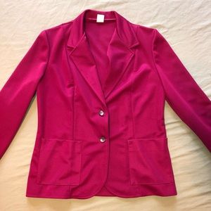 Pink Vintage Skirt Suit Blazer Co-ord Set Size 14